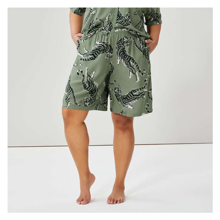 Women+ Wide Leg Print Sleep Short